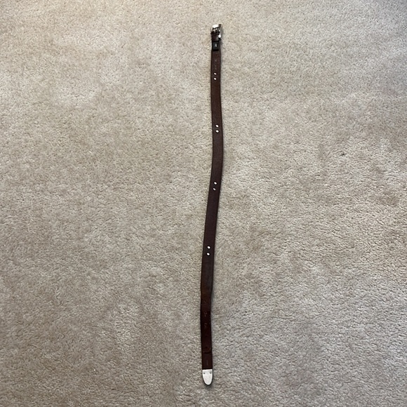 Onyx by Brighton 90’s Vintage 2-Tone Leather Golf Belt - Picture 6 of 8